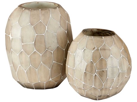 Currey & Company Runnell Glass Vase Set of 2