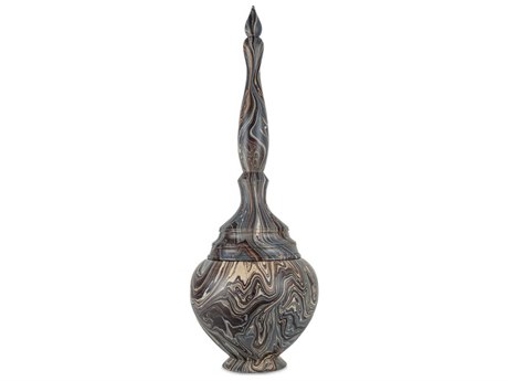 Currey & Company Marbleized Tall Turret Box