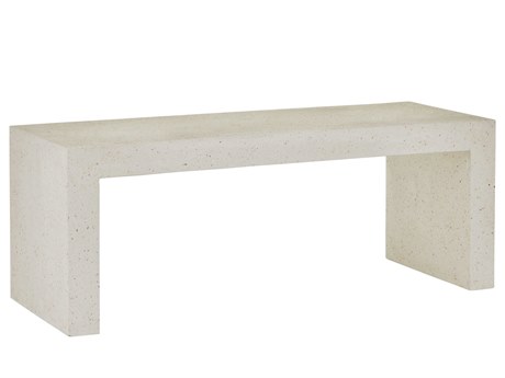 Currey & Company Carson 48" Ivory Terrazzo Beige Accent Bench