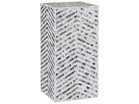 Currey & Company Sessa Square Wood Natural End Table