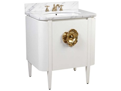 Currey & Company Briallen 30" Satin White Vanity