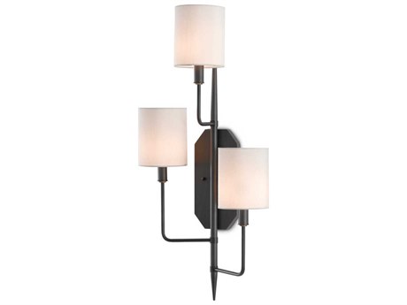 Currey & Company Knowsley 3-Light Oil Rubbed Bronze Wall Sconce