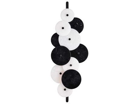 Currey & Company Inyo 2-Light Natural Satin Black Wall Sconce