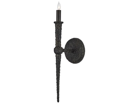 Currey & Company Blackthorn 1-Light Aged Bronze Wall Sconce