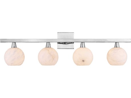 Currey & Company Bombelles 4-light Polished Nickel Vanity Light