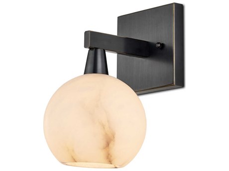 Currey & Company Bombelles 1-Light Oil Rubbed Bronze Natural Wall Sconce