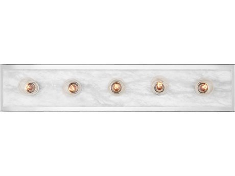 Currey & Company Berdine 5-Light Natural Polished Nickel Vanity Light
