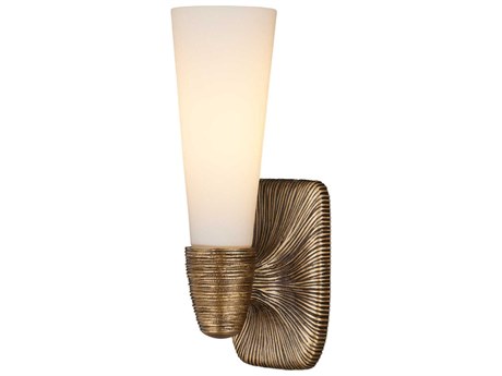 Currey & Company Bonaz 1-Light Antique Brass Wall Sconce