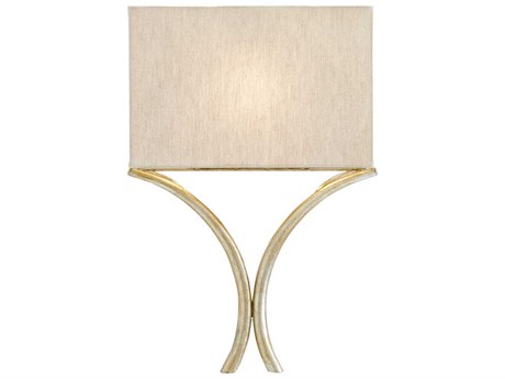 Currey & Company Cornwall Silver Leaf LED Wall Sconce