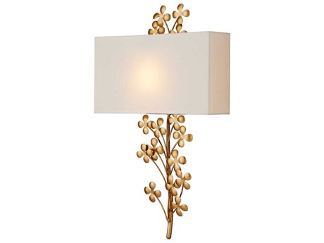 Currey & Company Cloverfield 1-Light Gold Wall Sconce