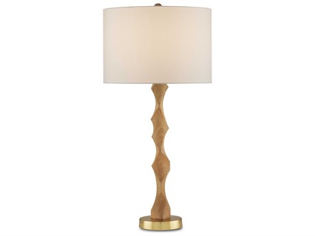 Currey & Company Sunbird Natural Brass Brown Buffet Lamp