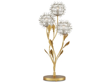 Currey & Company Dandelion Gold Buffet Lamp