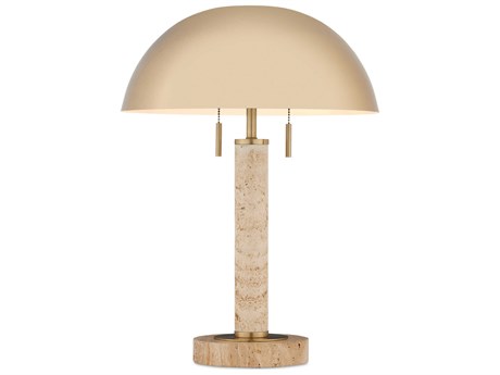 Currey & Company Miles Brass Natural Metal Table Lamp