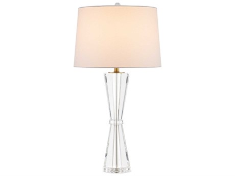 Currey & Company Duveen Clear Polished Brass Buffet Lamp