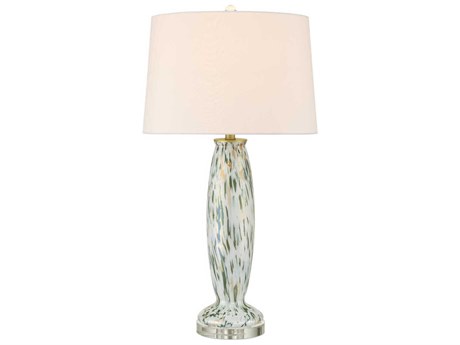 Currey & Company Motte White Green Pale Pink Buffet Lamp