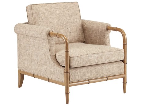 Currey & Company Merle Merle Beige Fabric Accent Chair
