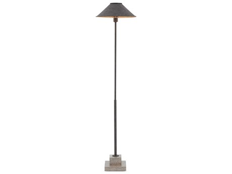 Currey & Company Fudo Fudo Mole Black Floor Lamp