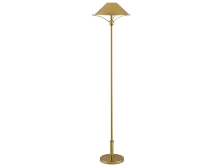 Currey & Company Maarla Polished Brass Floor Lamp