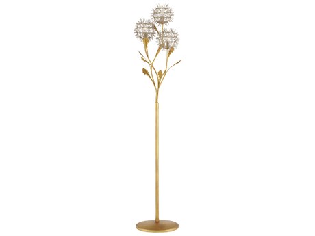 Currey & Company Dandelion Gold Floor Lamp