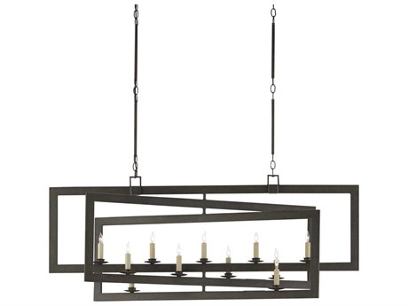 Currey & Company Middleton 11-Light Bronze Gold Island Pendant