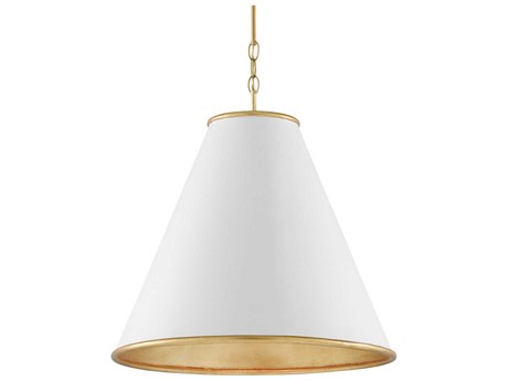 Currey & Company Pierrepont 1-Light Gold Pendant