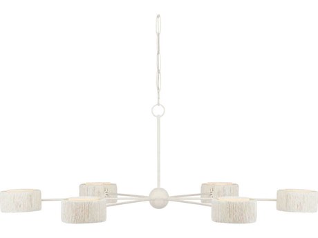 Currey & Company Monreale 6-Light White LED Chandelier