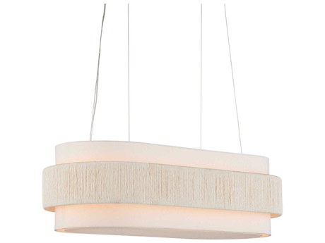 Currey & Company Monreale 5-Light White Sugar Island Pendant