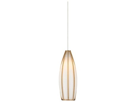 Currey & Company Parish 1-Light White Antique Brass Silver Mini Pendant