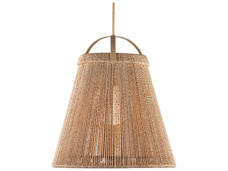 Currey & Company Parnell 1-Light Natural Beige Pendant