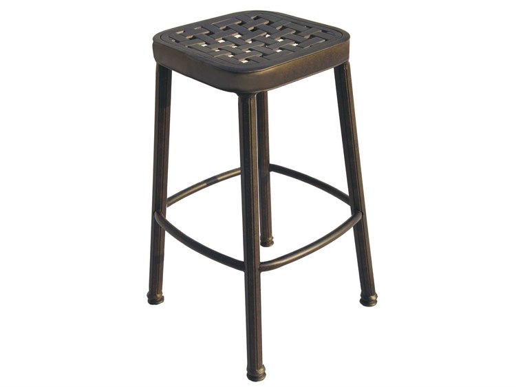Darlee Outdoor Living Standard Backless Cast Aluminum Antique Bronze Darlee Outdoor Living Standard Backless Cast Aluminum Antique Bronze Square Bar Stool 1220 7