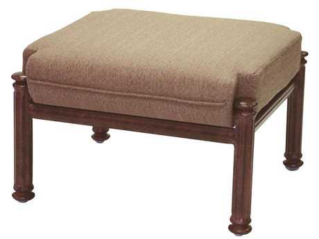 Darlee Outdoor Living Santa Barbara Antique Bronze Cast Aluminum Ottoman