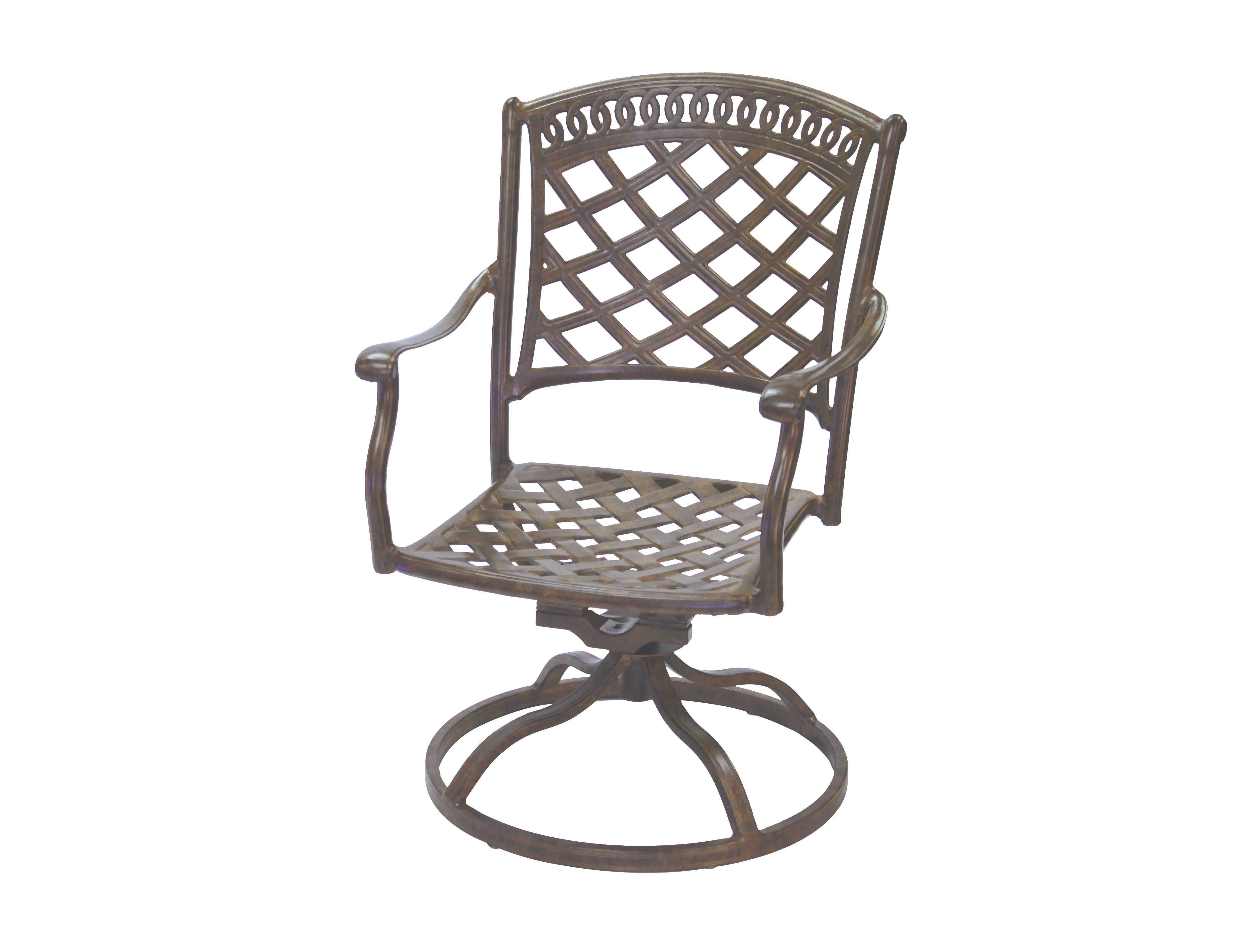 Darlee Outdoor Living Standard Sedona Cast Aluminum Swivel Rocker Chair ...