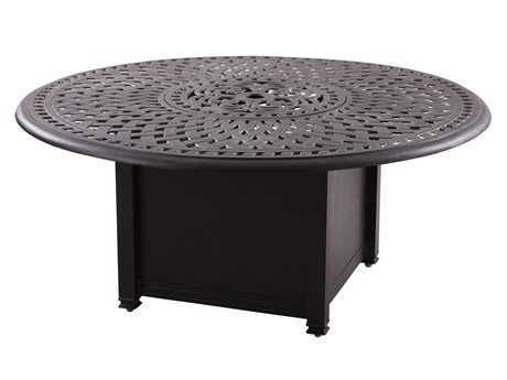 52 Round Propane Fire Pit Table, Darlee Series 80 Fire Pit Table