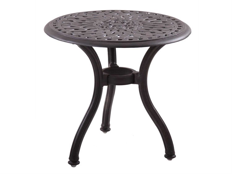 Darlee Outdoor Living Series 60 Cast Aluminum 22 Round End Table Darlee Outdoor Living Series 60 Cast Aluminum 22 Round End Table