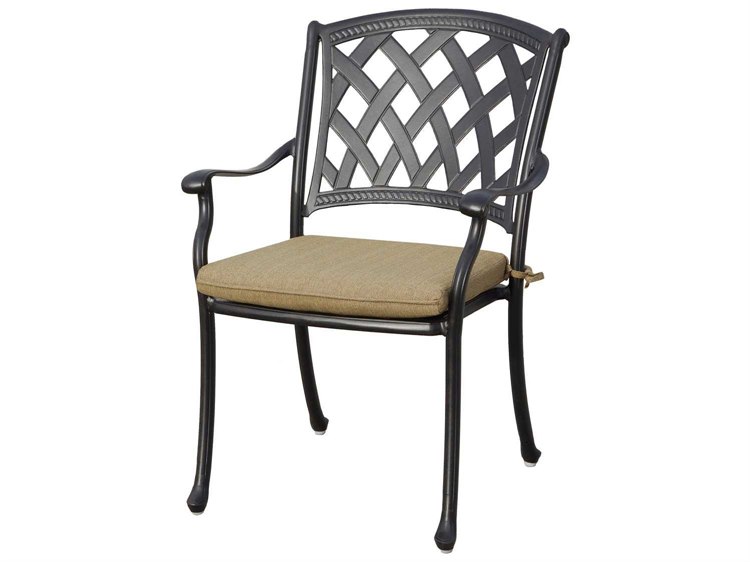Darlee Ocean View Cast Aluminum Dining Chairs With Sesame Cushions Darlee Ocean View Cast Aluminum Dining Chairs With Sesame Cushions Price Is For Four