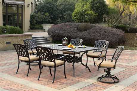 Darlee Outdoor Living Sedona Antique Bronze Cast Aluminum Dining Set Dasedonaseta