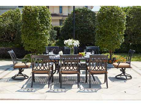 Darlee Outdoor Living Capri Patio Dining Set in Antique Bronze