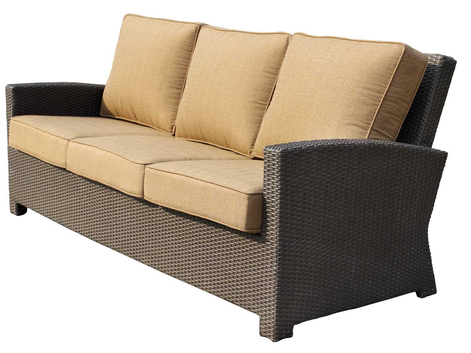 Darlee Outdoor Living Vienna Replacement Sofa Seat and Back Cushion