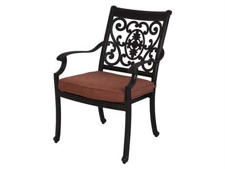 Darlee Outdoor Living St. Cruz Cast Aluminum Antique Bronze Dining Arm Chair