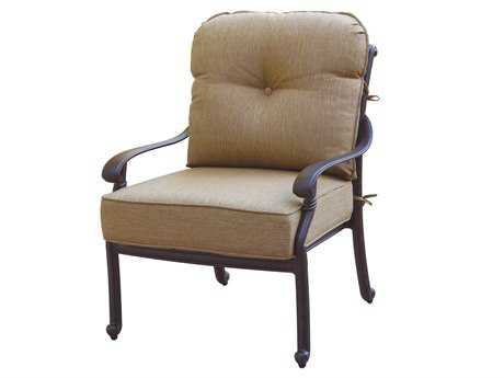 Darlee Outdoor Living Santa Monica Cast Aluminum Antique Bronze Club Chair