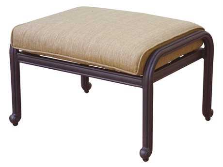 Darlee Outdoor Living Santa Monica Cast Aluminum Antique Bronze Ottoman