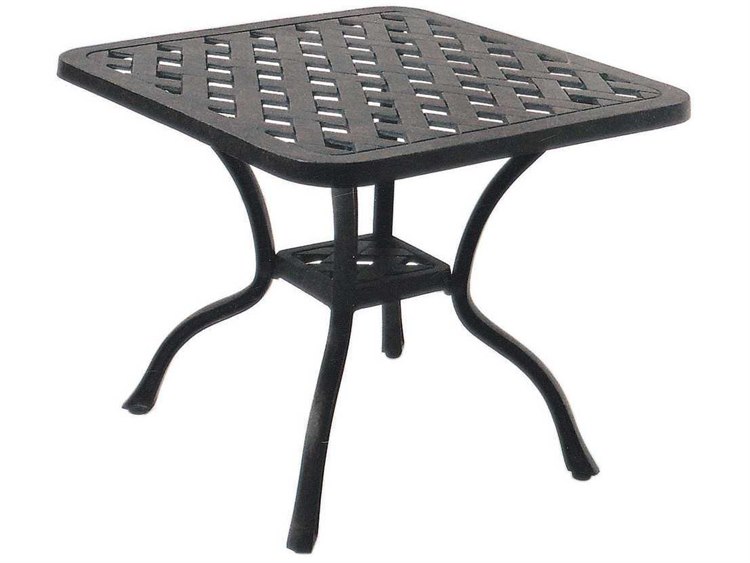 Darlee Outdoor Living Series Cast Aluminum Antique Bronze Square End Table Dadl30a 3044