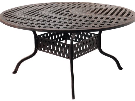 Darlee Outdoor Living Series 3 Cast Aluminum Antique Bronze Round Dining Table