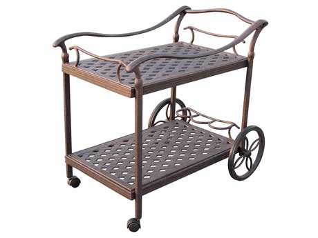Outdoor Serving Carts Patioliving Darlee Outdoor Living Standard Accessories Cast Aluminum Antique Bronze Serving Cart