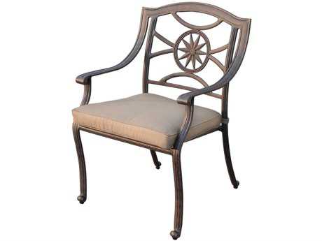 Darlee Outdoor Living Ten Star Cast Aluminum Antique Bronze Dining Chair