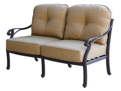 Darlee Outdoor Living Nassau Replacement Loveseat Seat and Back Cushion