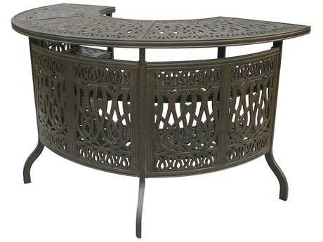 Darlee Outdoor Living Elisabeth Cast Aluminum Antique Bronze 75 x 38.5 Party Bar