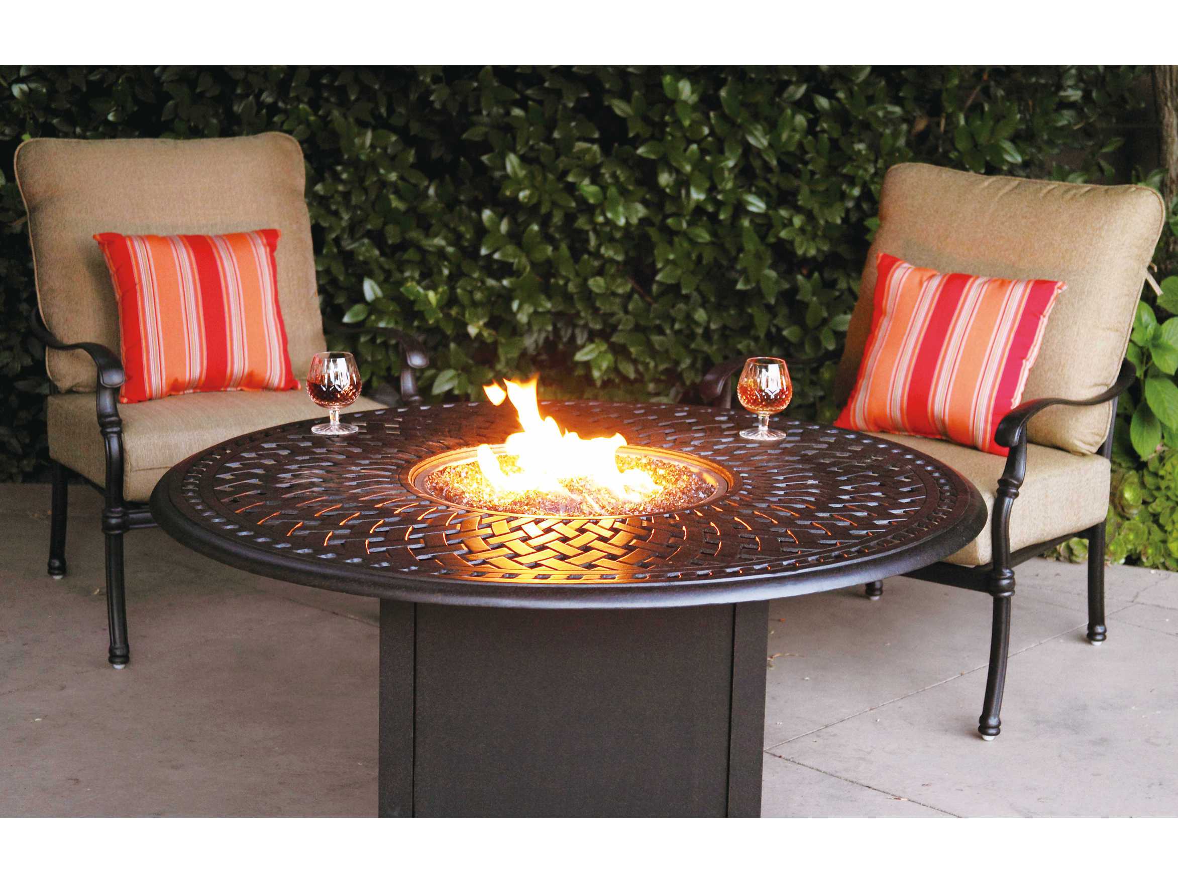 Darlee Outdoor Living Series 60 Cast Aluminum 60 Round Propane Fire Pit