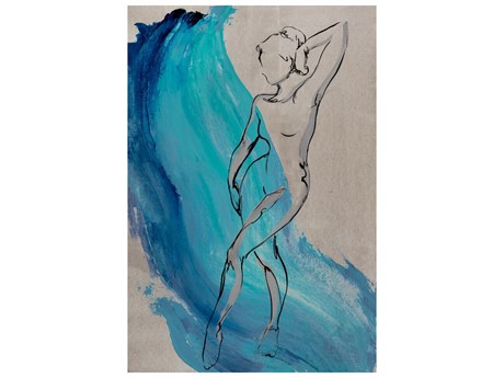 Daleno Colored Curtain III Wall Art