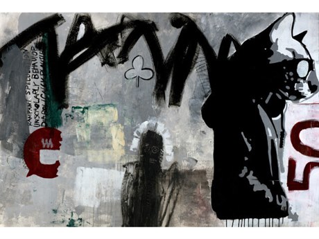 Daleno Crazy Cat Wall Art